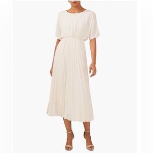 NWT $129 Halogen Pleated Dress With Dolman Sleeves, Women’s Size XL